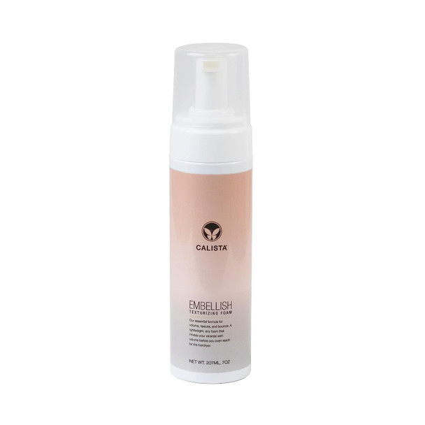 Calista Embellish Texturizing Foam, Salon Quality Lightweight Styling Mousse for All Hair Types, Styling Volumizer, 7 oz