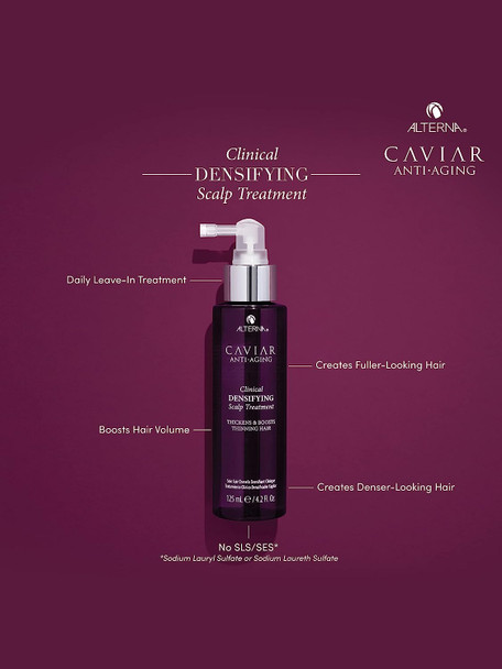 Alterna Caviar Anti-Aging Clinical Densifying Leave-in Scalp Treatment, 4.2 Fl Oz | Thickens & Boosts Thinning Hair | Sulfate Free , 4.2 Fl Oz (Pack of 1)