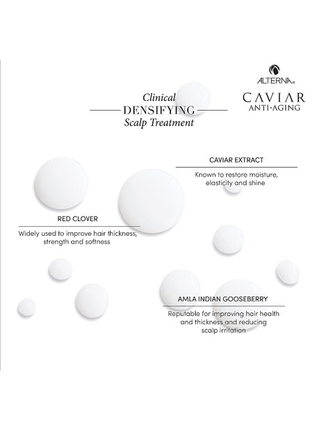 Alterna Caviar Anti-Aging Clinical Densifying Leave-in Scalp Treatment, 4.2 Fl Oz | Thickens & Boosts Thinning Hair | Sulfate Free , 4.2 Fl Oz (Pack of 1)