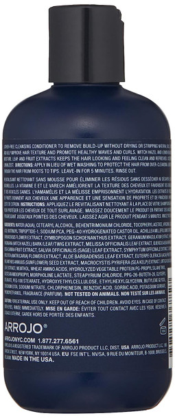 Arrojo Rogue Co-Cleanse Hair Conditioner  Cleansing Conditioner W/Chamomile & Acai Palm - Curl Conditioner For Curly Hair & Healthy Waves  Paraben & Sulfate Free Conditioner (8 oz)