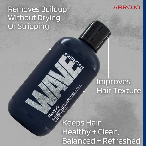 Arrojo Rogue Co-Cleanse Hair Conditioner  Cleansing Conditioner W/Chamomile & Acai Palm - Curl Conditioner For Curly Hair & Healthy Waves  Paraben & Sulfate Free Conditioner (8 oz)