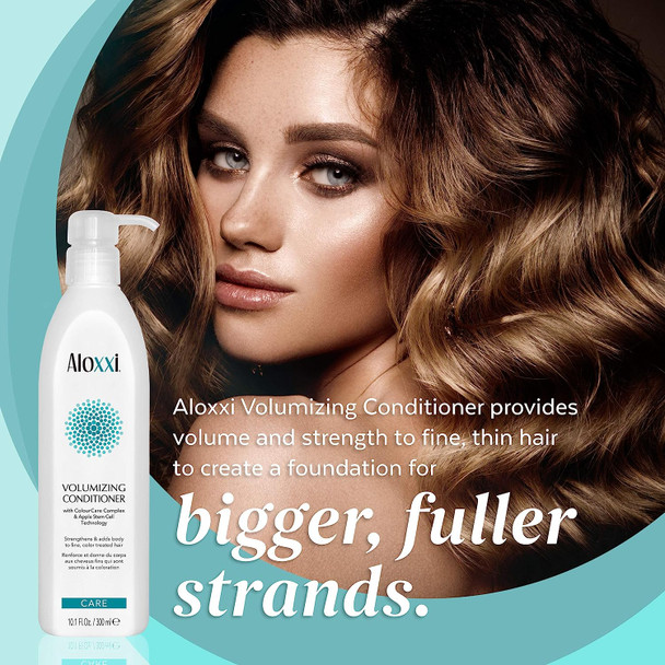 ALOXXI Hair Volumizing Conditioner features Apple Stem Cell Technology - Hair Conditioner for Dry, Fine, Weak & Color Treated Hair  Adds Body & Volume to Hair - Paraben & Sulfate Free