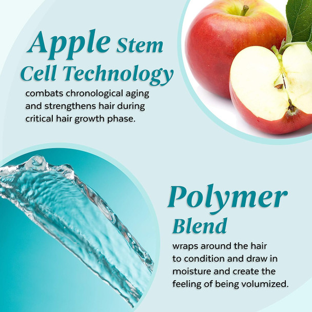 ALOXXI Hair Volumizing Conditioner features Apple Stem Cell Technology - Hair Conditioner for Dry, Fine, Weak & Color Treated Hair  Adds Body & Volume to Hair - Paraben & Sulfate Free