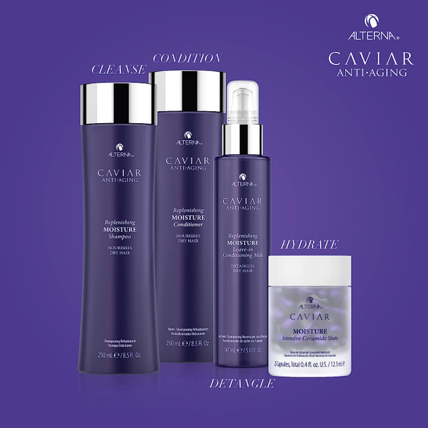 Alterna Caviar Anti-Aging Replenishing Leave-in Conditioning Milk, 5 Ounce | Detangles Dry Hair | Sulfate Free, Paraben Free