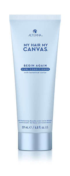 My Hair. My Canvas. Begin Again Vegan Curl Enhancing Conditioner for Curly, Wavy, and Coily Hair, 6.8 oz