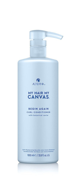 My Hair. My Canvas. Begin Again Vegan Curl Enhancing Conditioner for Curly, Wavy, and Coily Hair, 33 oz