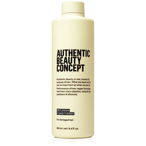 Authentic Beauty Concept Replenish Conditioner | Damaged Hair | Seals Cuticle of Damaged Hair | Vegan & Cruelty-free | Silicone-free