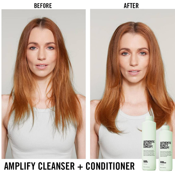 Authentic Beauty Concept Amplify Conditioner | Fine hair | Increases Body & Volume | Vegan & Cruelty-free | Silicone-free