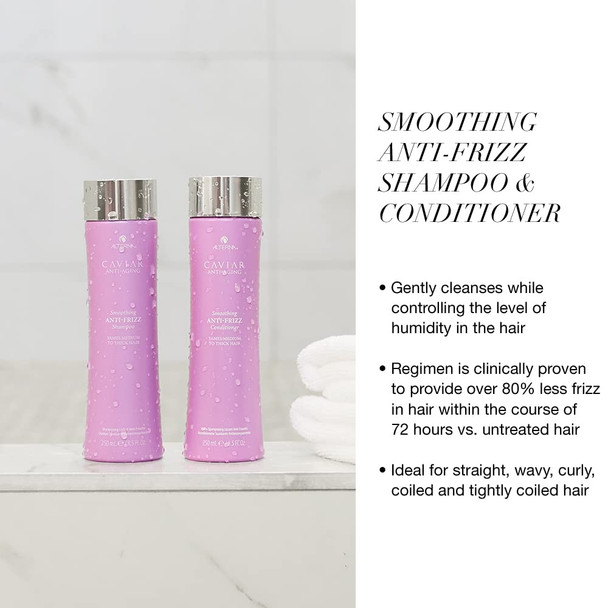 Alterna Caviar Anti-Aging Smoothing Anti-Frizz Shampoo, Conditioner, Blowout Butter Regimen Jumbo Set | Smooths Hair, Tames Frizz | Sulfate Free