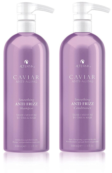 CAVIAR Anti-Aging Anti-Frizz Shampoo and Conditioner Set (16.5-Ounce)