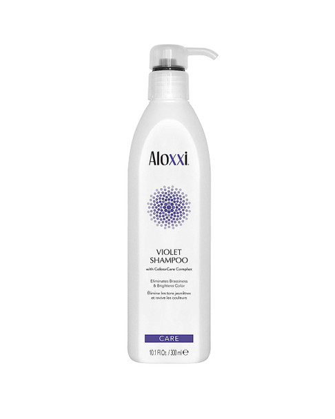 ALOXXI Violet Shampoo - Purple Shampoo for Blonde Hair - Instantly Brightens & Washes Away Brassy Yellow Tones on Blonde, White & Grey Hair - Paraben Free & Sulfate Free