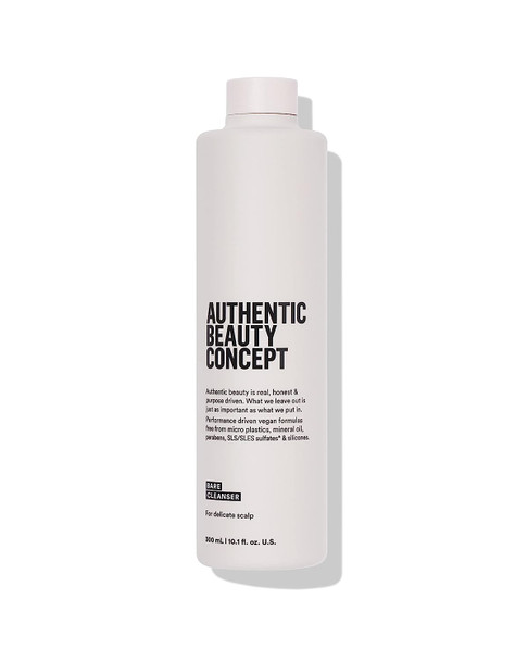 Authentic Beauty Concept Bare Cleanser | Shampoo | All Hair Types | Delicate Scalp| Fragrance-Free | Vegan & Cruelty-free | Sulfate-free | 10.1 fl. oz.