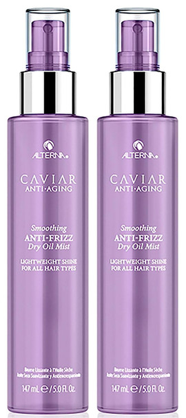 Alterna Haircare Caviar Anti-Aging Smoothing Anti-Frizz Dry Oil Mist, 2 Count
