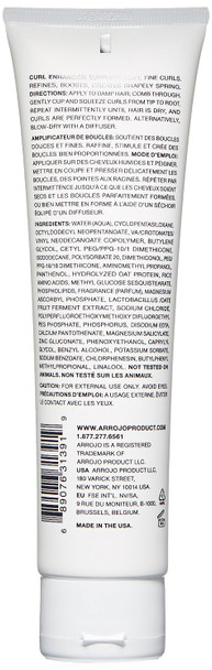 ARROJO Curl Enhancer  Curly Hair Gel for Soft, Fine Curls - Curl Gel w/ Amino Acids, Oat Proteins  Curl Enhancing Hair Products to Add Shapely Spring  Wavy & Curly Hair Products (5.1 oz)