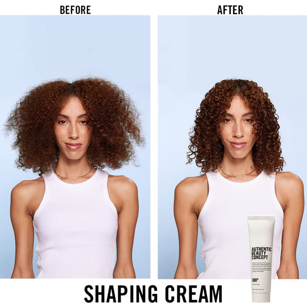 Authentic Beauty Concept Shaping Cream | All Hair Types | Define & Hold Natrual Texture | Vegan & Cruelty-free | Silicone-free