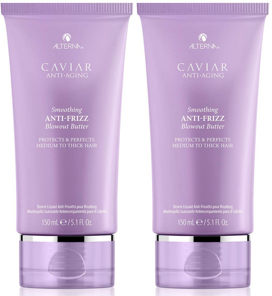 Alterna Haircare Caviar Anti-Aging Smoothing Anti-Frizz Blowout Butter, 2 Count