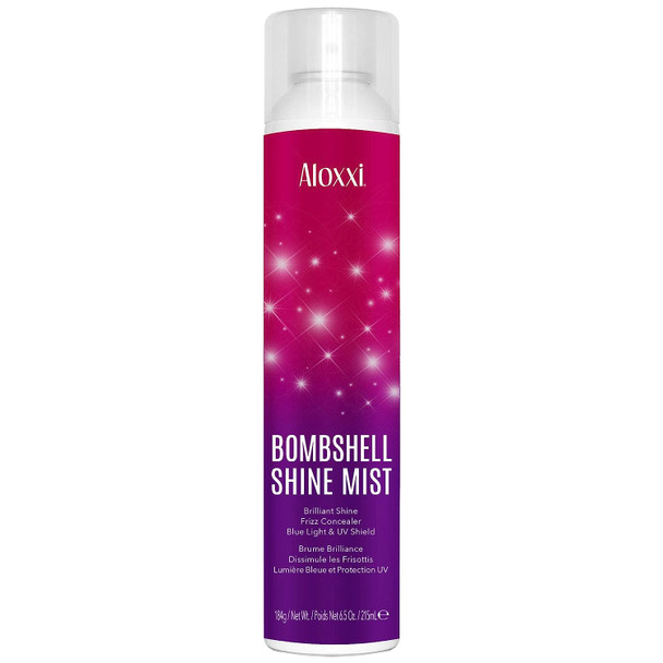 ALOXXI Bombshell Shine Mist Heat Styling Spray that is a Weightless & Superfine Mist with Quartz Dust, Calendula Extract & Colour Care Complex, 6.5 oz.