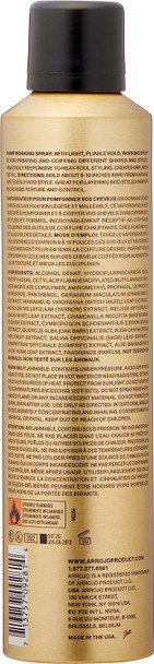 ARROJO Primp Working Spray for Hair - Fast Drying Hair Spray, Humidity Defense Hair Styling Working Spray - Adds Shine & Hold - Conditioning Grip Spray - Primping & Coiffing Heat Styling Spray