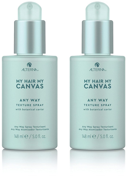 Alterna My Hair My Canvas Any Way Vegan Texture Spray, 5 Fl Oz | Provides Texture & Long-lasting Styles for All Hair Types | Sulfate Free (2-Pack)