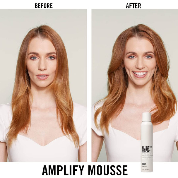 Authentic Beauty Concept Amplify Mousse | All Hair Types | Adds Light Grip to Hair | Vegan & Cruelty-free | Silicone-free | 6.7 oz.