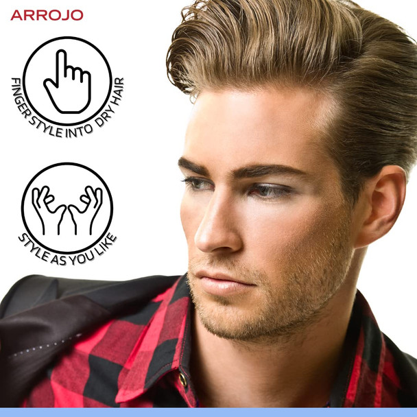 ARROJO Pomade - Hair Pomade for Men & Women to Create Definition & Calm Excessive Volume  Hair Shine Products Made w/Beeswax for Hair  Sulfate-Free Hair Styling Products for All Hair Types (1.7 oz)