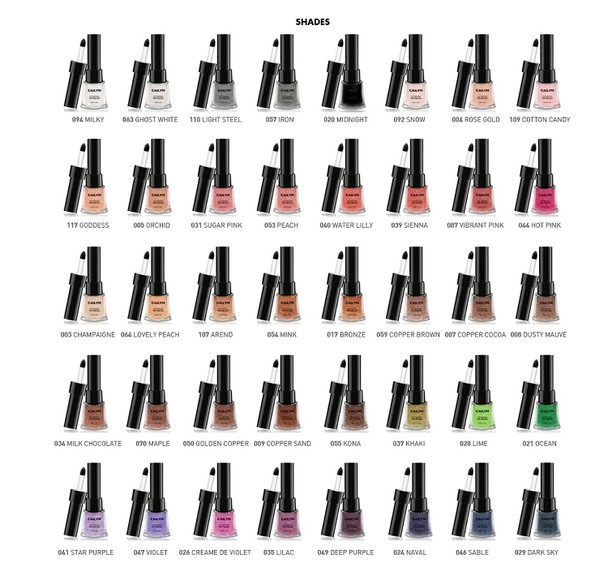 CAILYN Just Mineral Eye Polish Eye Shadow Nude Collection + Cailyn Eye Blam Primer (Dusty Mauve-8)