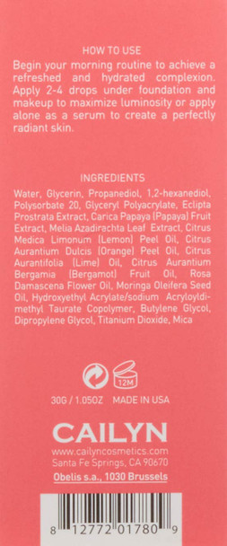 CAILYN Cosmetics Bulgarian Rose Water Makeup Primer, 1.05 oz
