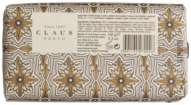 Claus Porto Black Sunburst Tuberose Soap for Unisex, 5.3 oz