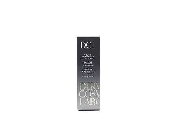 DERMATOLOGIC COSMETIC LABORATORIES DCL Skincare C Scape High Potency Eye Treatment boosts collagen and reduces eye puffiness with Vitamin C, Vitamin B5 and Hyaluronic Acid, 0.5 Fl Oz