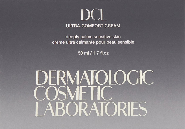 DCL Skincare Ultra-Comfort Cream for sensitive skin including rosacea, psoriasis and eczema with Hyaluronic Acid (Sodium hyaluronate), Vitamin B5, Coconut and Aloe Vera, 1.7 Fl Oz