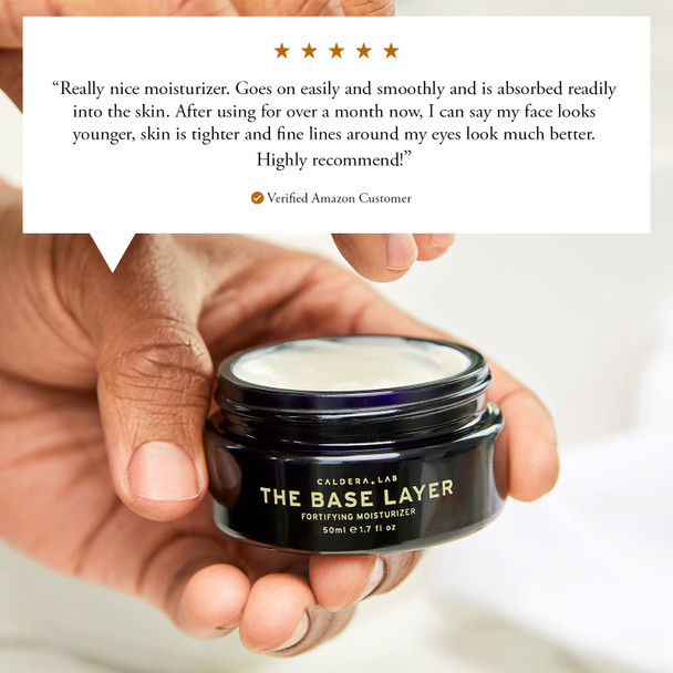 Caldera + Lab The Base Layer | Men's Organic Face Cream Moisturizer for Dry, Sensitive, & Normal Skin  Vegan, Natural & Antioxidant Packed Facial Skincare