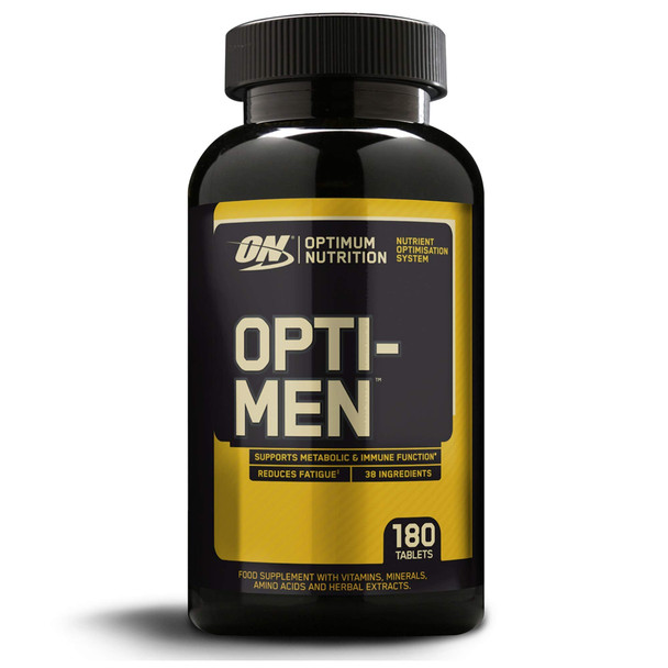 Optimum Nutrition Opti-Men Multivitamin Supplements For Men With Vitamin D, Vitamin C, Vitamin A And Amino Acids, 60 Servings, 180 Capsules