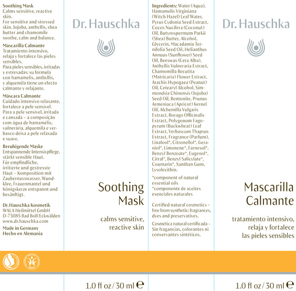 Dr. Hauschka Skin Care, Soothing Mask, 1 fl oz