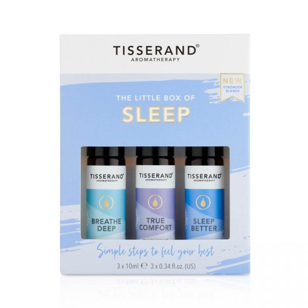 Tisserand Aromatherapy The Little Box Of Sleep Gift Set 3 x 10ml Pulse Point Rollers