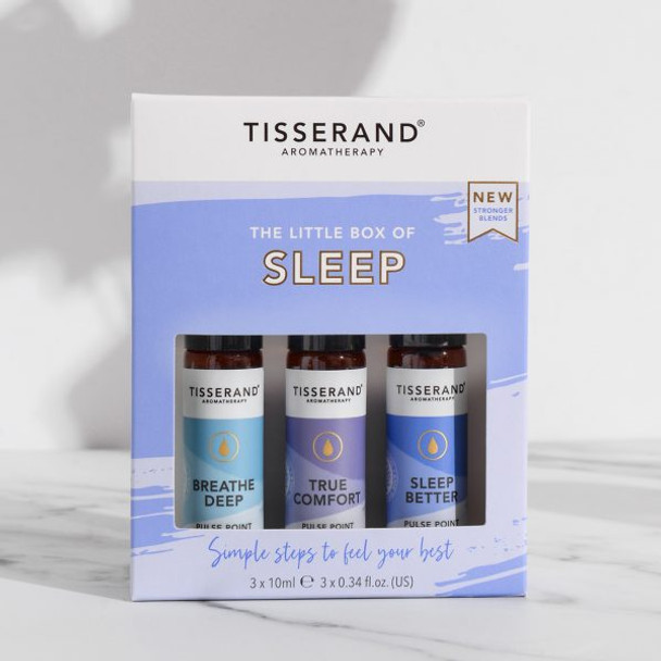 Tisserand Aromatherapy The Little Box Of Sleep Gift Set 3 x 10ml Pulse Point Rollers Tisserand Aromatherapy The Little Box Of Sleep Gift Set 3 x 10ml Pulse Point Rollers