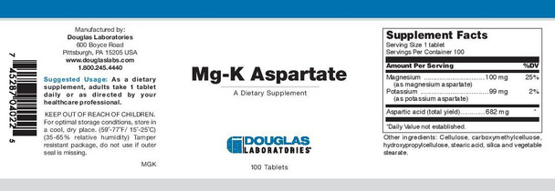 Douglas Laboratories Mg-K Aspartate