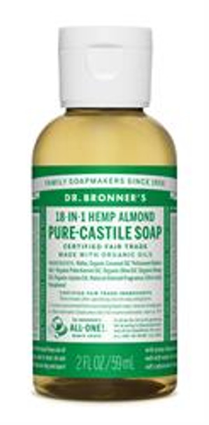 Dr Bronner Organic Almond Castile Liquid Soap 60ml