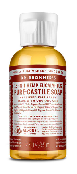 Dr Bronner Organic Eucalyptus Liquid Soap 59ml