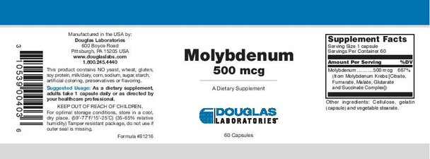 Douglas Laboratories Molybdenum