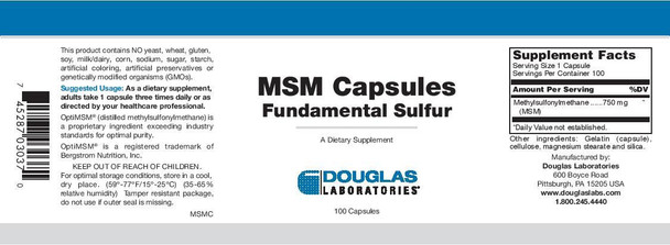 Douglas Laboratories MSM Capsules