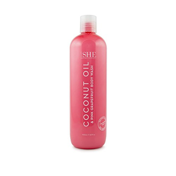 Om She Aromatherapy Coconut Oil & Pink Grapefruit Body Wash 500ml