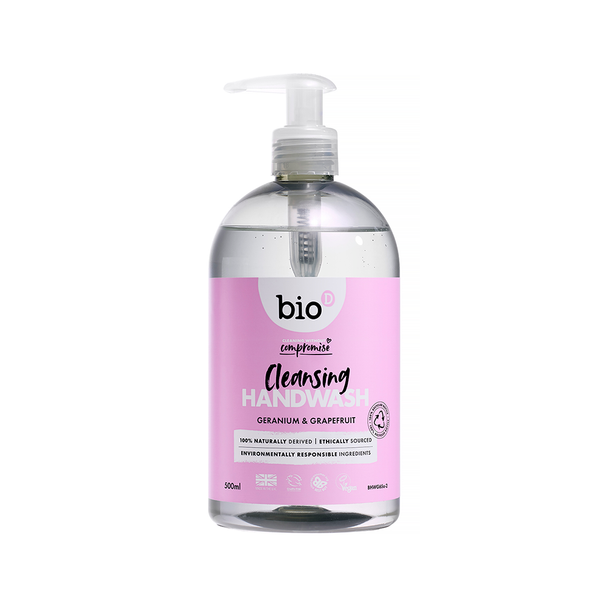 Bio-D Geranium & Grapefruit Sanitising Hand Wash 500ml