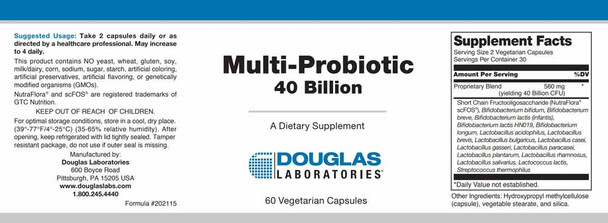 Douglas Laboratories Multi-Probiotic 40 Billion