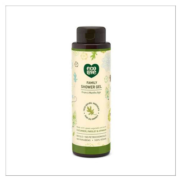 100% Vegan Shower Gel Cucumbers Parsley & Spinach 17.6 Oz By Eco Love