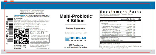 Douglas Laboratories Multi-Probiotic 4 Billion