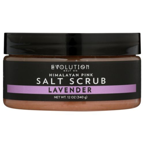 Himalayan Salt Scrub Lavender 12 oz By Evolution Salt