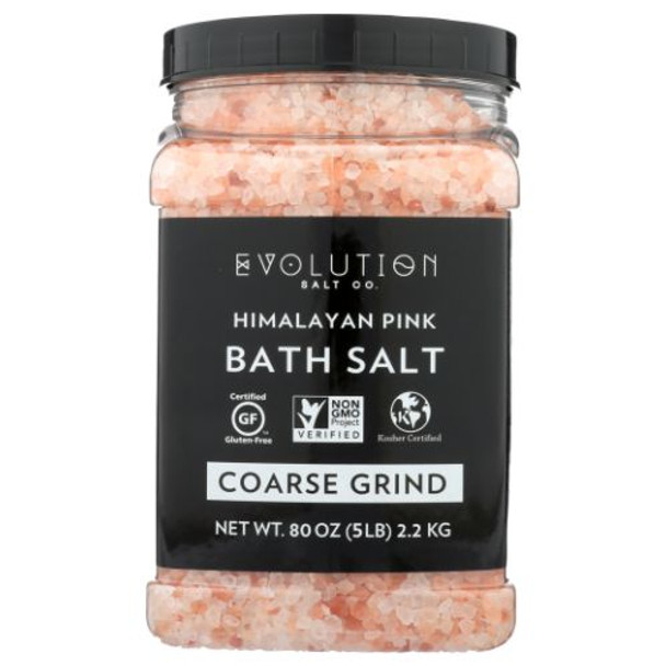 Himalayan Pink Bath Salt Coarse Grind 5 lbs By Evolution Salt