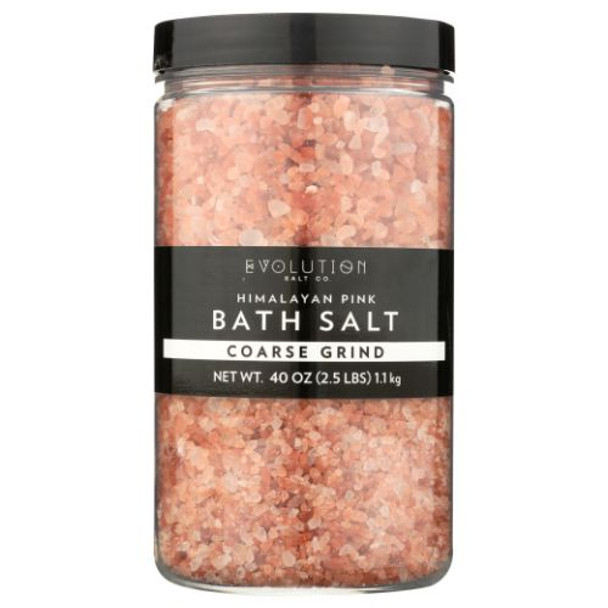 Himalayan Coarse Grind Crystal Bath Salt 40 Oz By Evolution Salt