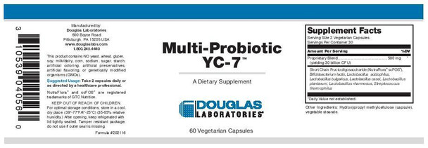 Douglas Laboratories Multi-Probiotic YC-7 Douglas Laboratories Multi-Probiotic YC-7