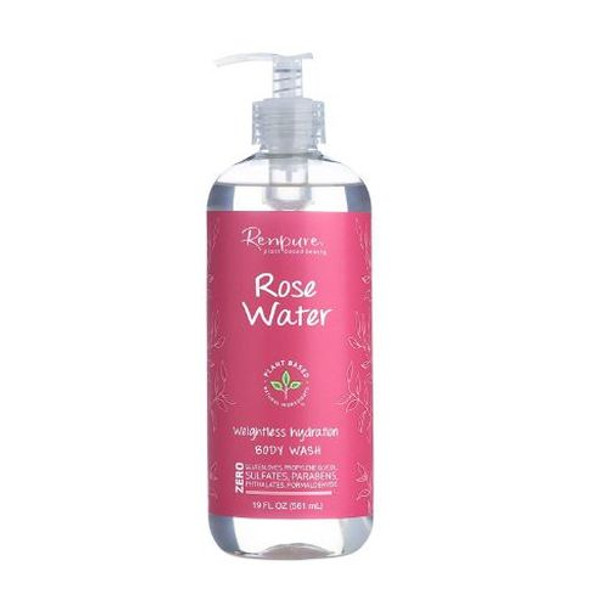 Body Wash Rose Water 19 Oz By Renpure Organics